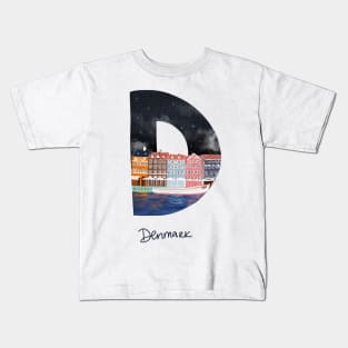 Bucket list destination - Denmark Kids T-Shirt